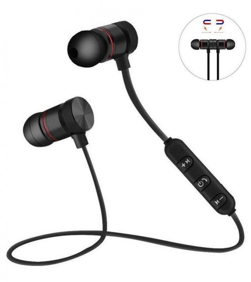 M5 Sports Magnetic Wireless Bluetooth Handsfree/Wireless headphones (Metal)