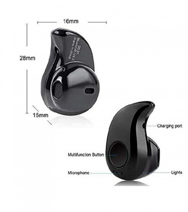 Original Mini Single Wireless Earbuds Invisible Ultra Small Bluetooth Handfree for all cell phones