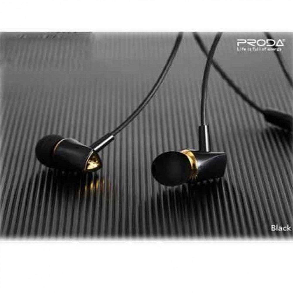 Proda Pauz Series Wired Earphone PD-E200 - Black