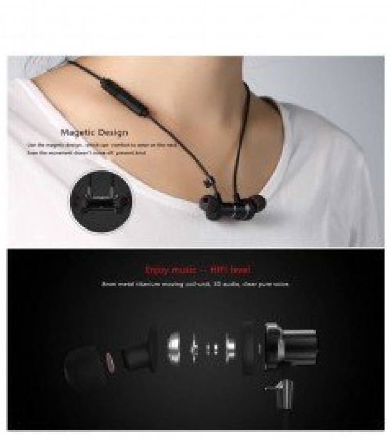 Remax Bluetooth Wireless Sports Earphone (RB-S7) – Magnetic Buckle Wire