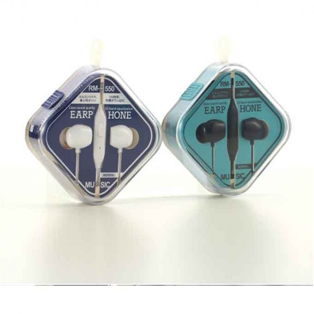 Remax Earphone RM-550 In-Ear Wired Handsfree - Black