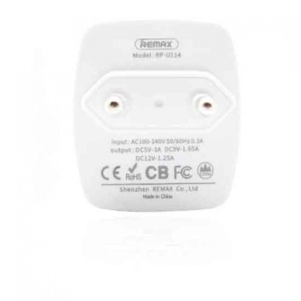 Remax Fast Charger RP-U114 Single Port Quick Charger 3A - Black