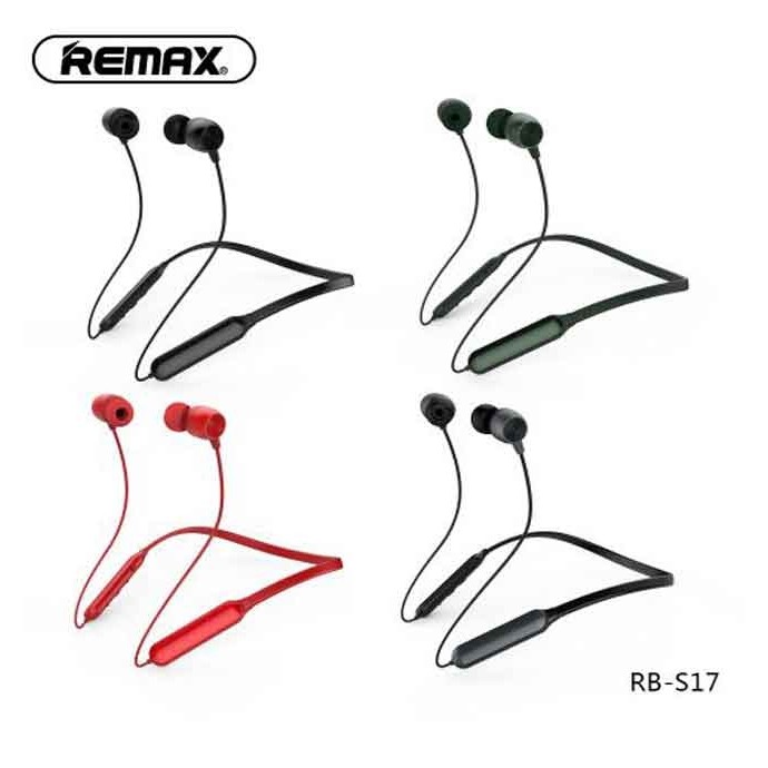 Remax RB-S17 Sports Bluetooth Neckband Headset - Black