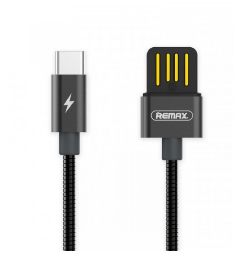 Remax RC-080a 1M USB To Type-C Data Sync Charging Cable - Black