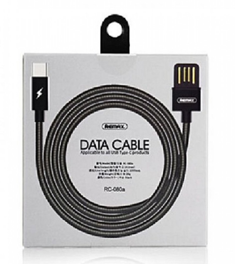 Remax RC-080i 1M USB To 8 Pin Data Charging Cable, For iPhone - Black