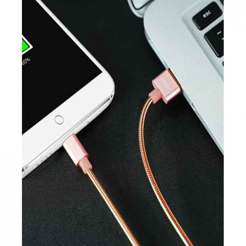 Remax RC-080m 1M Micro USB Data Sync & Charging Cable - Black