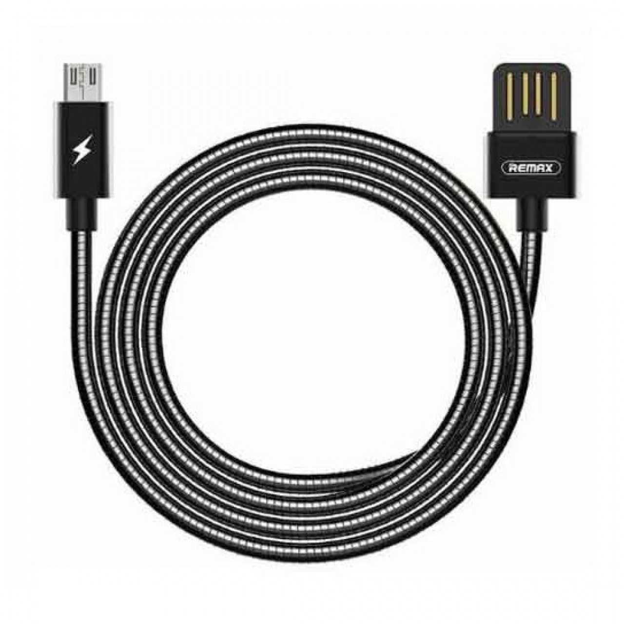 Remax RC-080m 1M Micro USB Data Sync & Charging Cable - Black