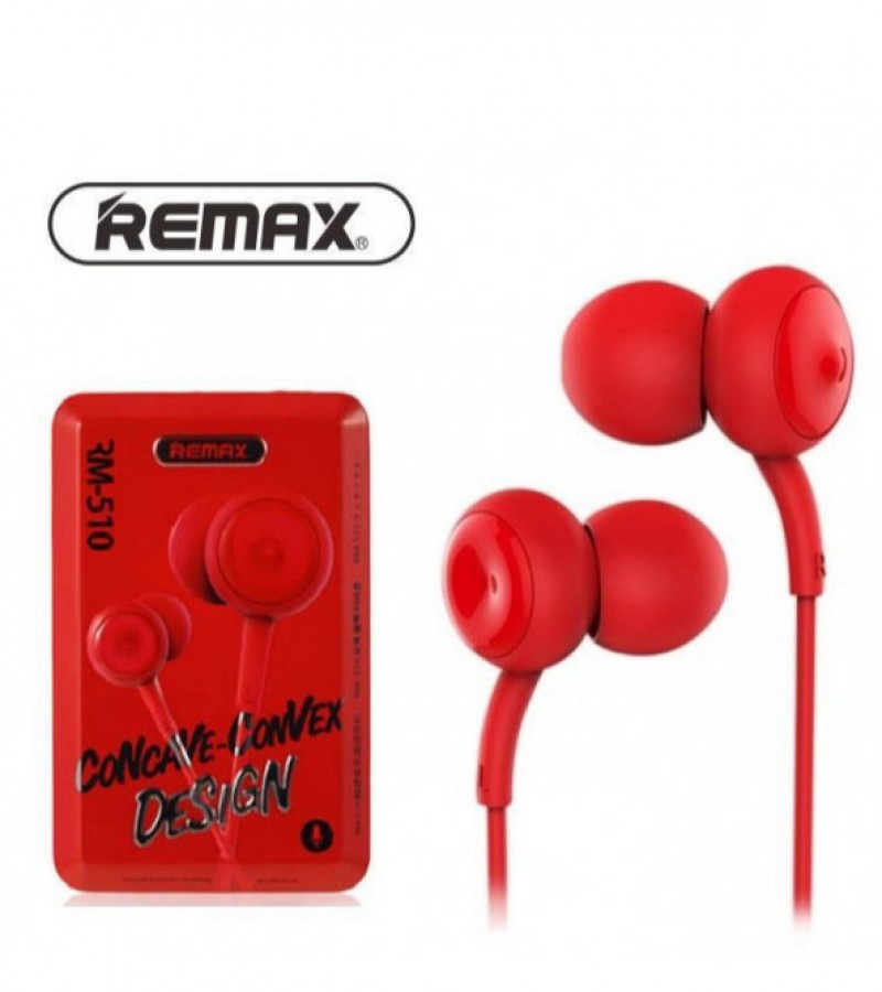 Remax RM-510 concave-convex Stereo Wired Music Earphone in-ear