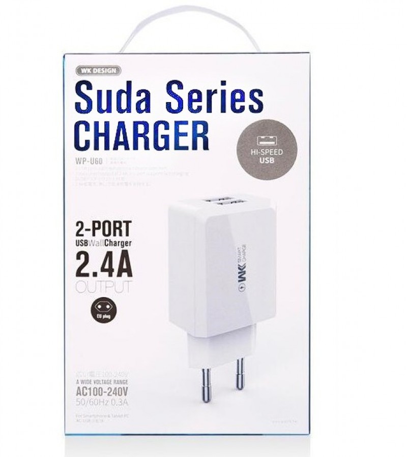Remax Wp-U60 USB Charger 2.4A 2 Port