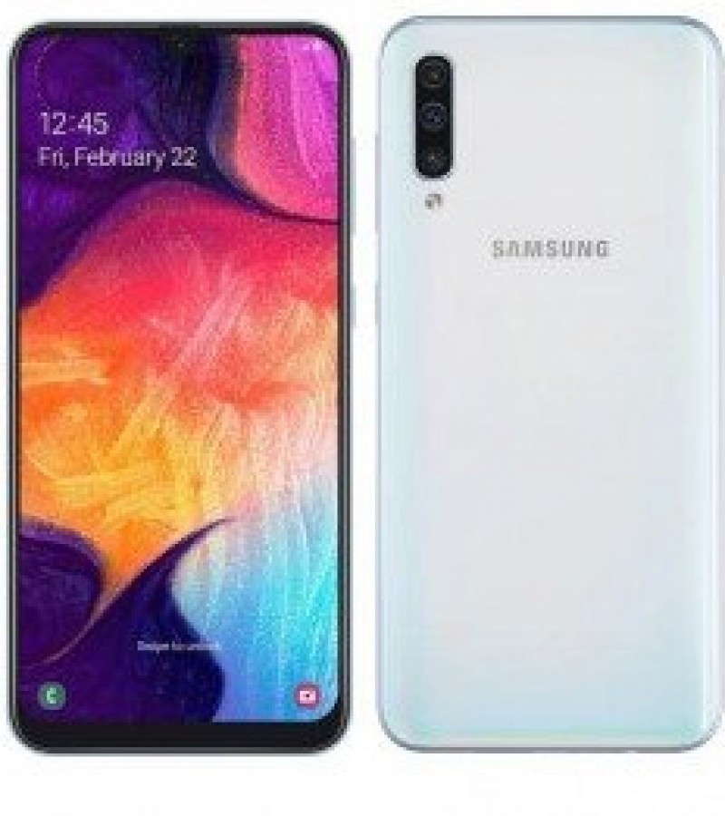Samsung A50 2019 A505 – 128GB Memory – Triple 25 + 8 + 5 Back & 25 MP Front Camera  – 4GB