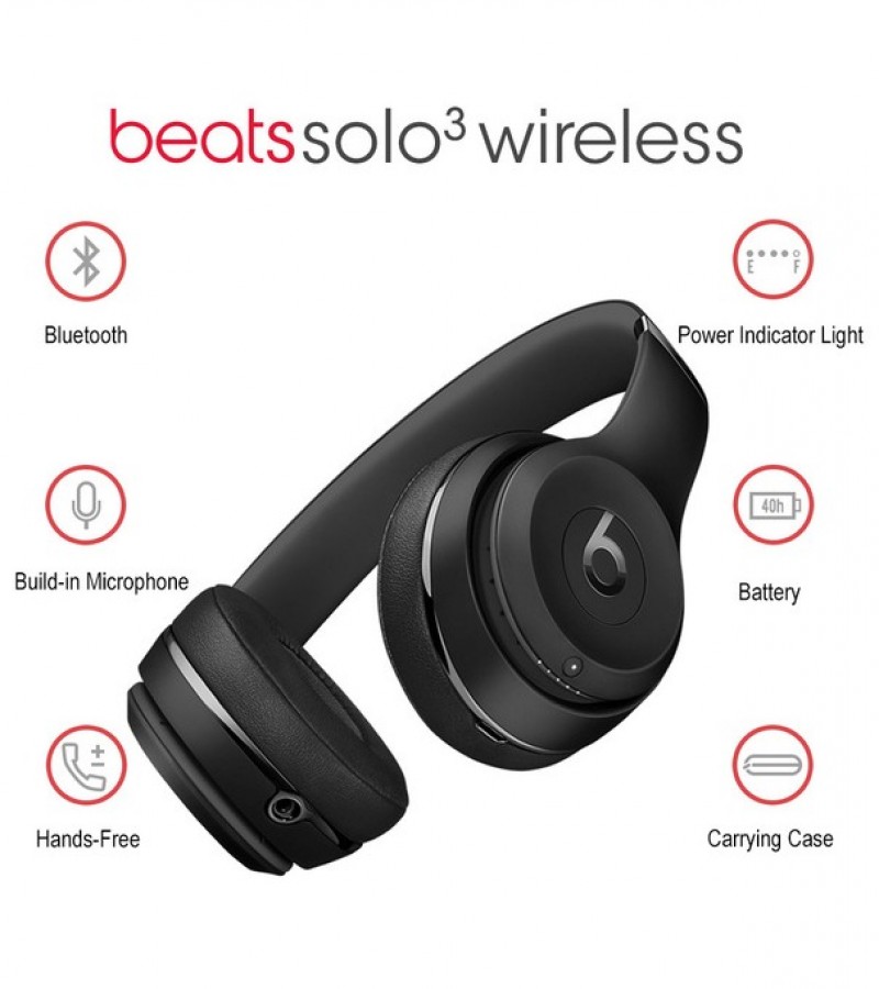 Solo3 Wireless Solo 3 Bluetooth Headphone On-Ear Headset  BHS115