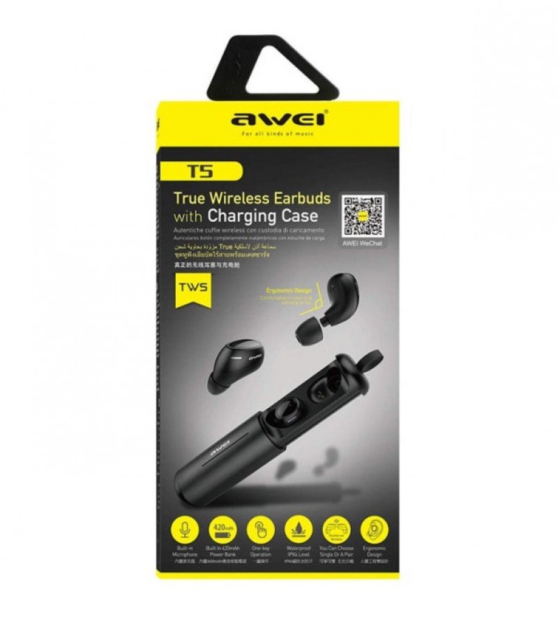 True Wireless Earbuds with Charging Case