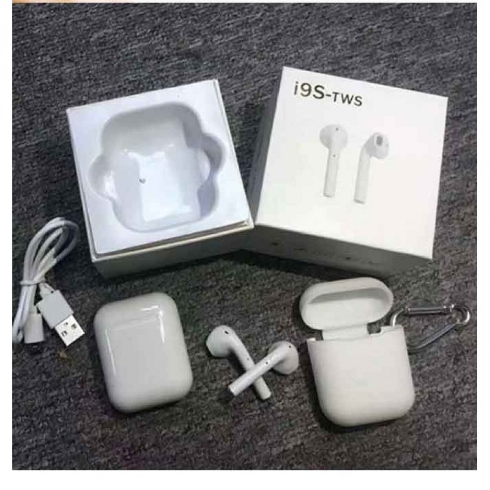 Twin True I9S Wireless Bluetooth V4.2 Earbuds, Double Earpiece, Twins Earphones with Magnetic Charge