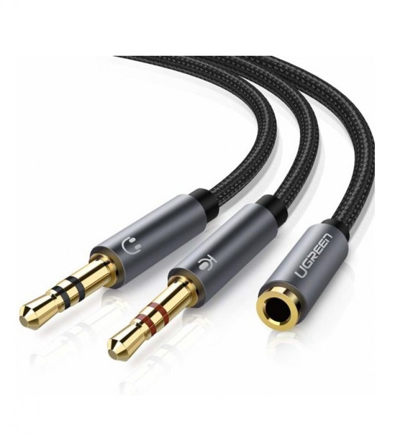 UGREEN 20899 3.5MM Female To Dual Male Mic Splitter