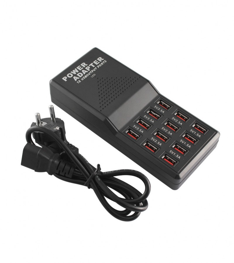 USB FAST CHARGER 12 PORT 12AMP W858