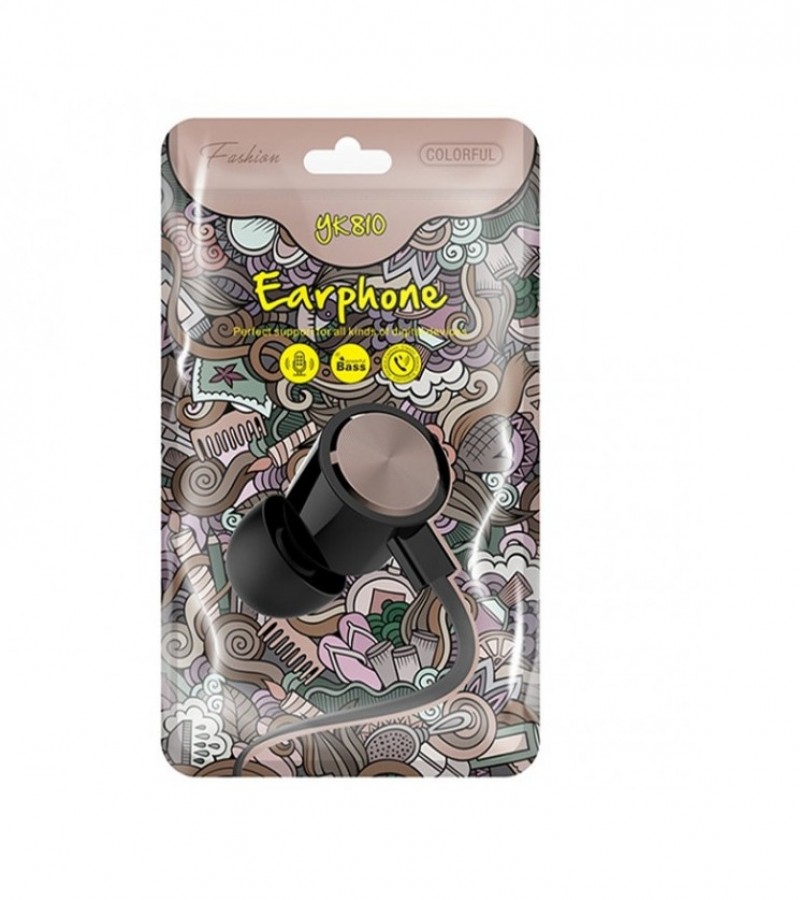 "Yookie YK810 Colorful Seri 3.5 Mm 100 Cm Stereo Kulak İçi Headset Kulaklık "   HF166