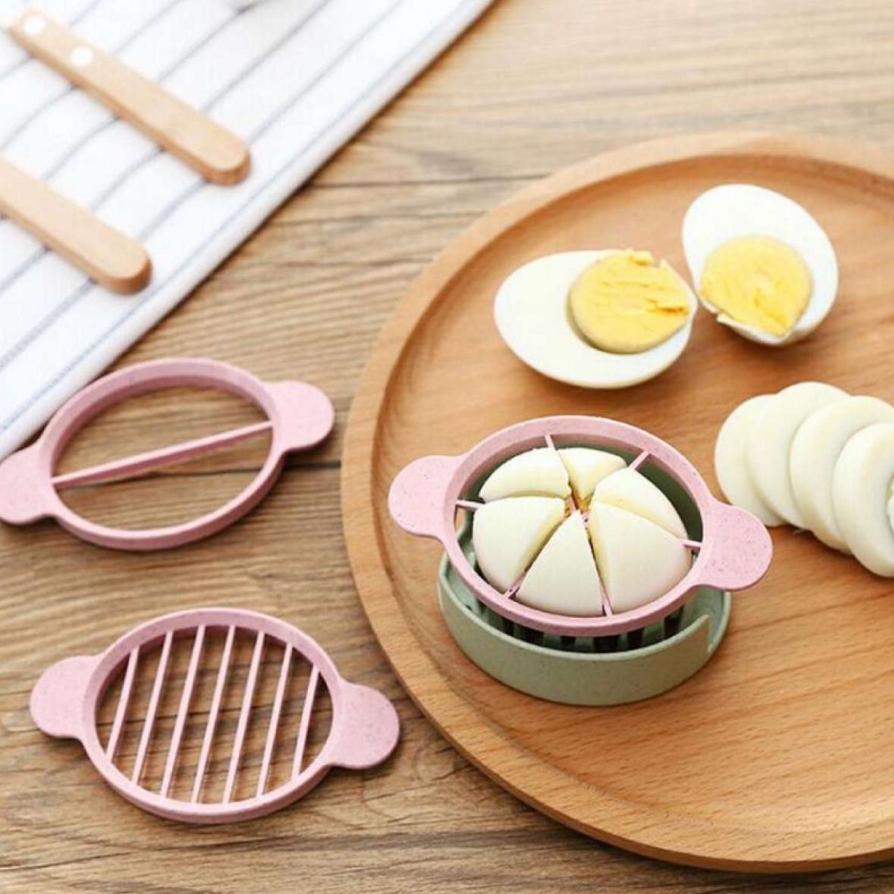 Oddity Multi-Purpose Wheat Straw Egg Cutter - Cutting Device Food Slicer - Egg Slicer