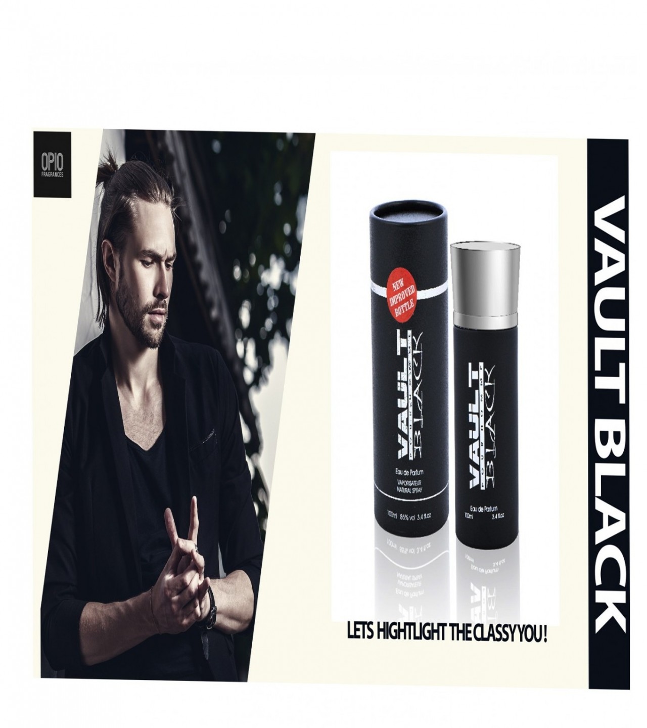 Opio VAULT BLACK Perfume For Men - Eau De Parfum - 100 ml