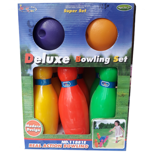 Deluxe Bowling Set Real Action Bowling