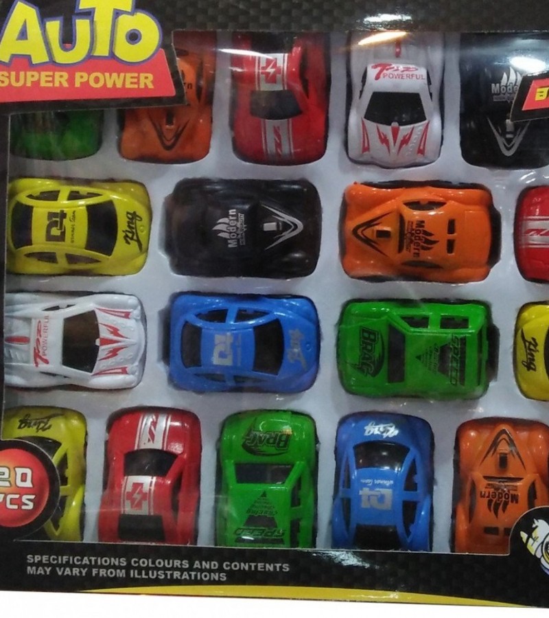 Auto Super Power Cars For Kids - 20 Pieces - 3+ Ages