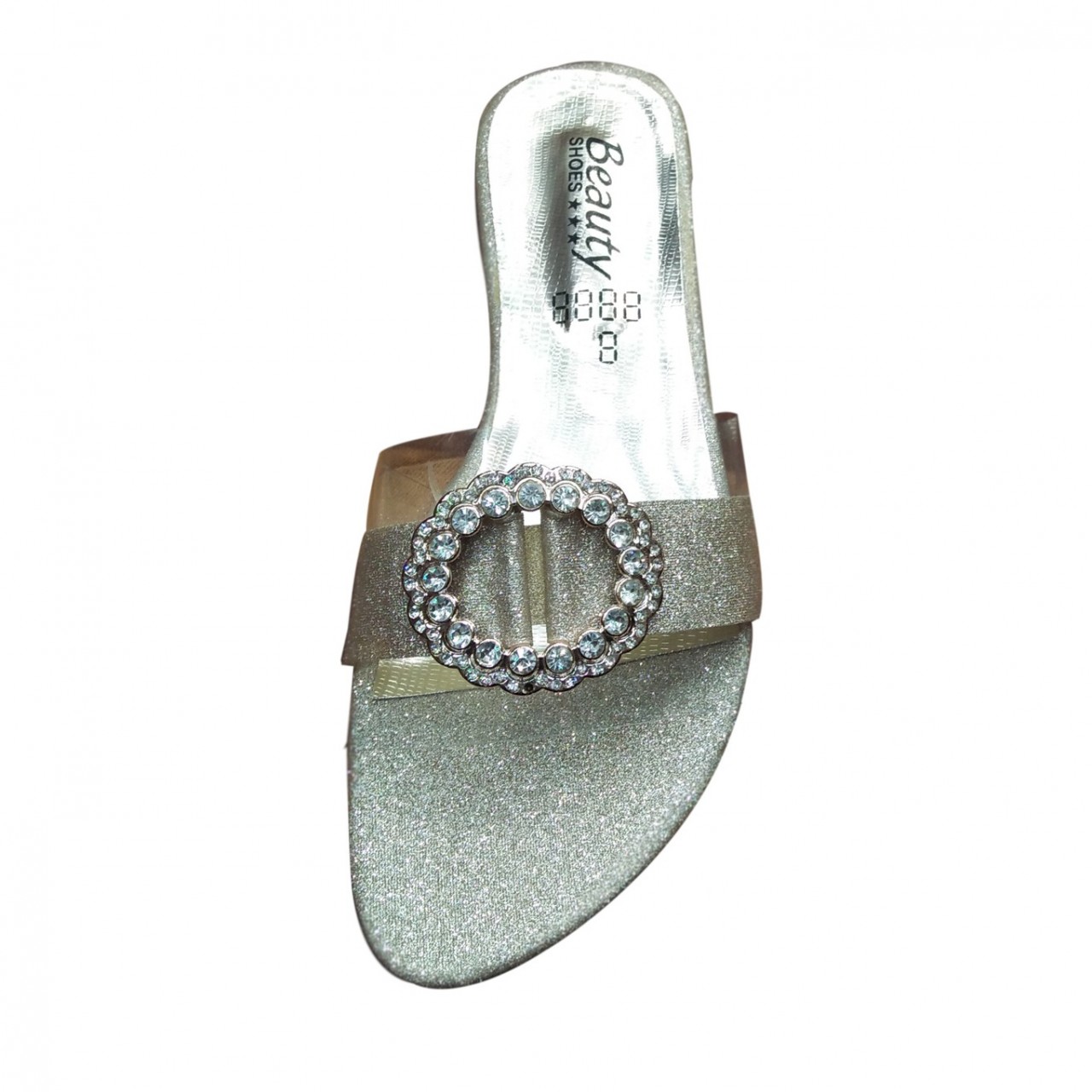 Beautiful & Fancy Flat Shoes For Women - Silver - 7 To 10