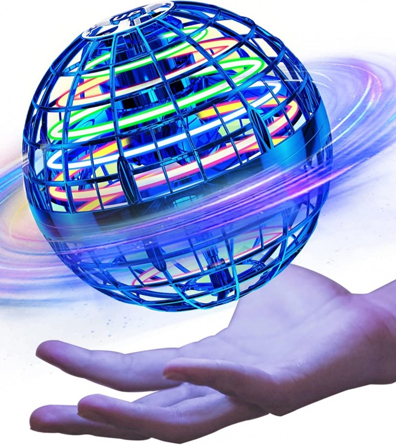 Flying Ball UFO Toy - Built-in RGB Lights Spinner 360° Rotating - Gyro Flying Hover Ball Toy