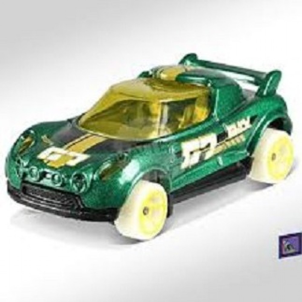Hot Wheels - Hi-Beam Green 2018 HW Glow Wheels Toy Car