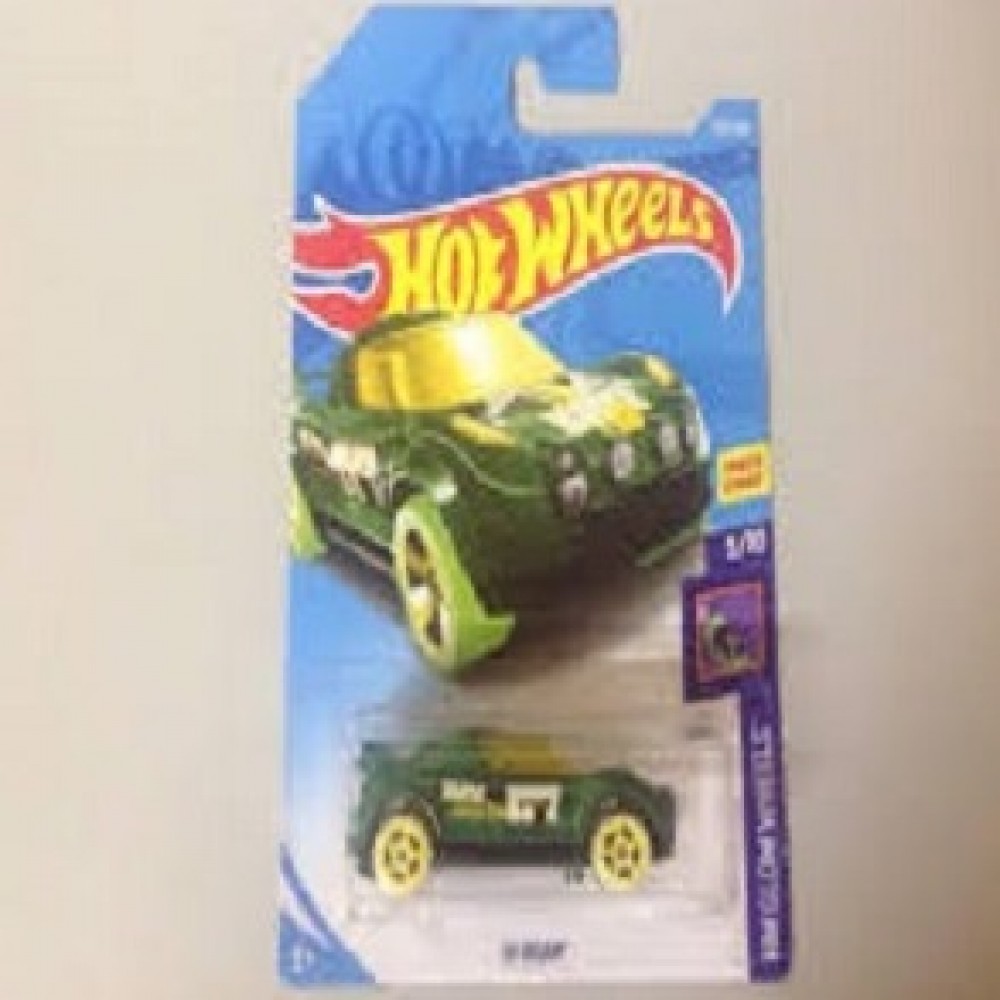 Hot Wheels - Hi-Beam Green 2018 HW Glow Wheels Toy Car