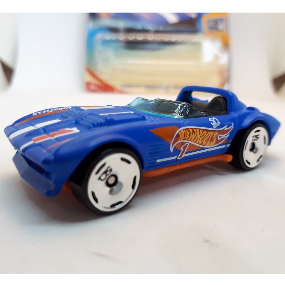 Hot Wheels HW 50 RACE TEAM 3/10, BLUE CORVETTE GRAND SPORT ROADSTER 259/365