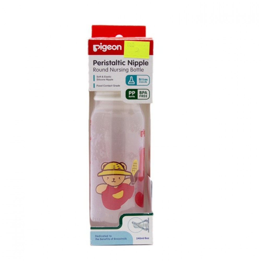 Pigeon Peristalic Nipple Bpa Free Round Nursing Bottle
