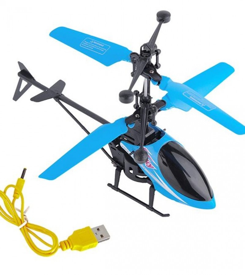 Rechargeable Flying Helicopter (Hand Sensor Control) Red Best Toy For Kids