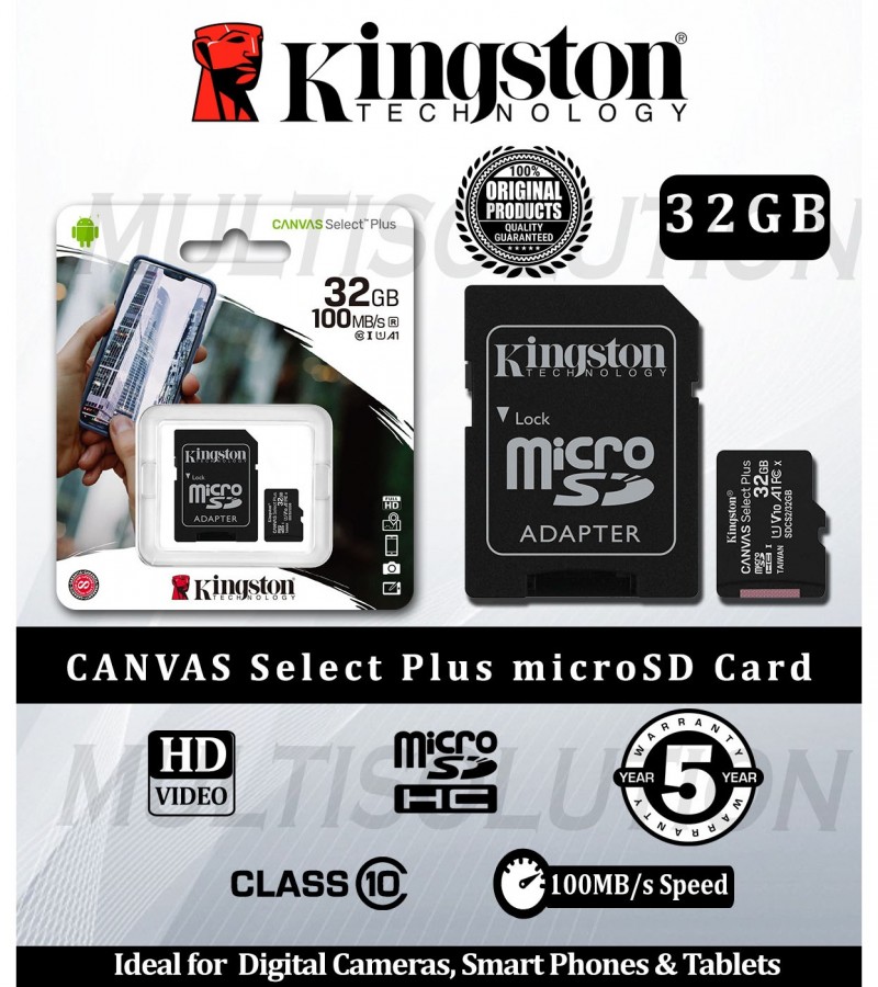 Original Kingston Canvas 64 GB Memory Card with 5 years Brand Warranty