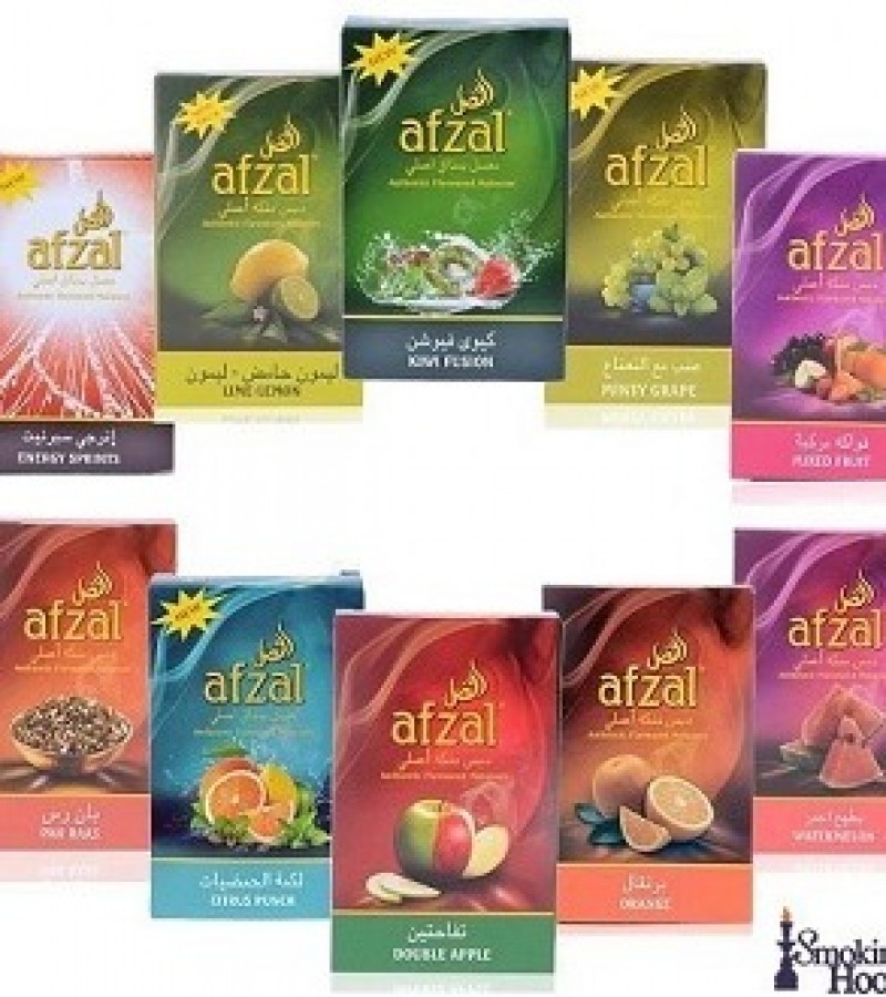 Pack of 10 Different Afzal Huqqa  Flavors