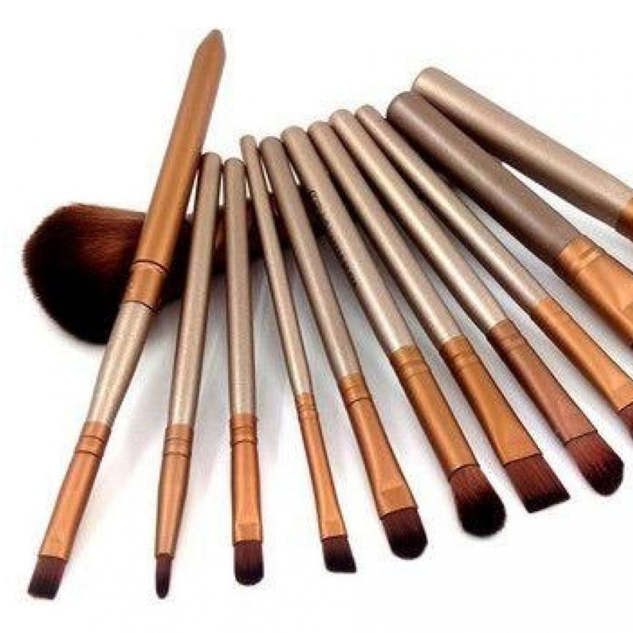 Pack of 12 - Makeup Brushes in Steel Box