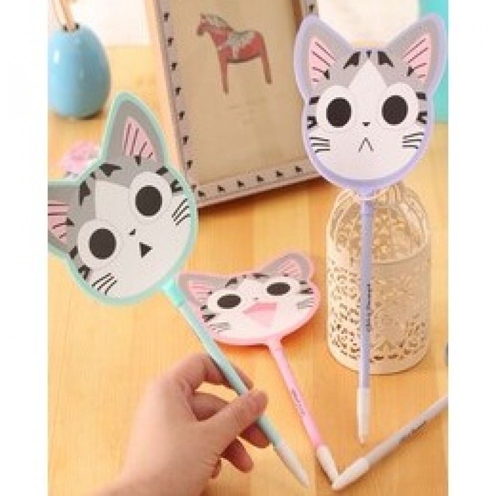 Pack Of 2 Cute Cat Fan design Gel Pen