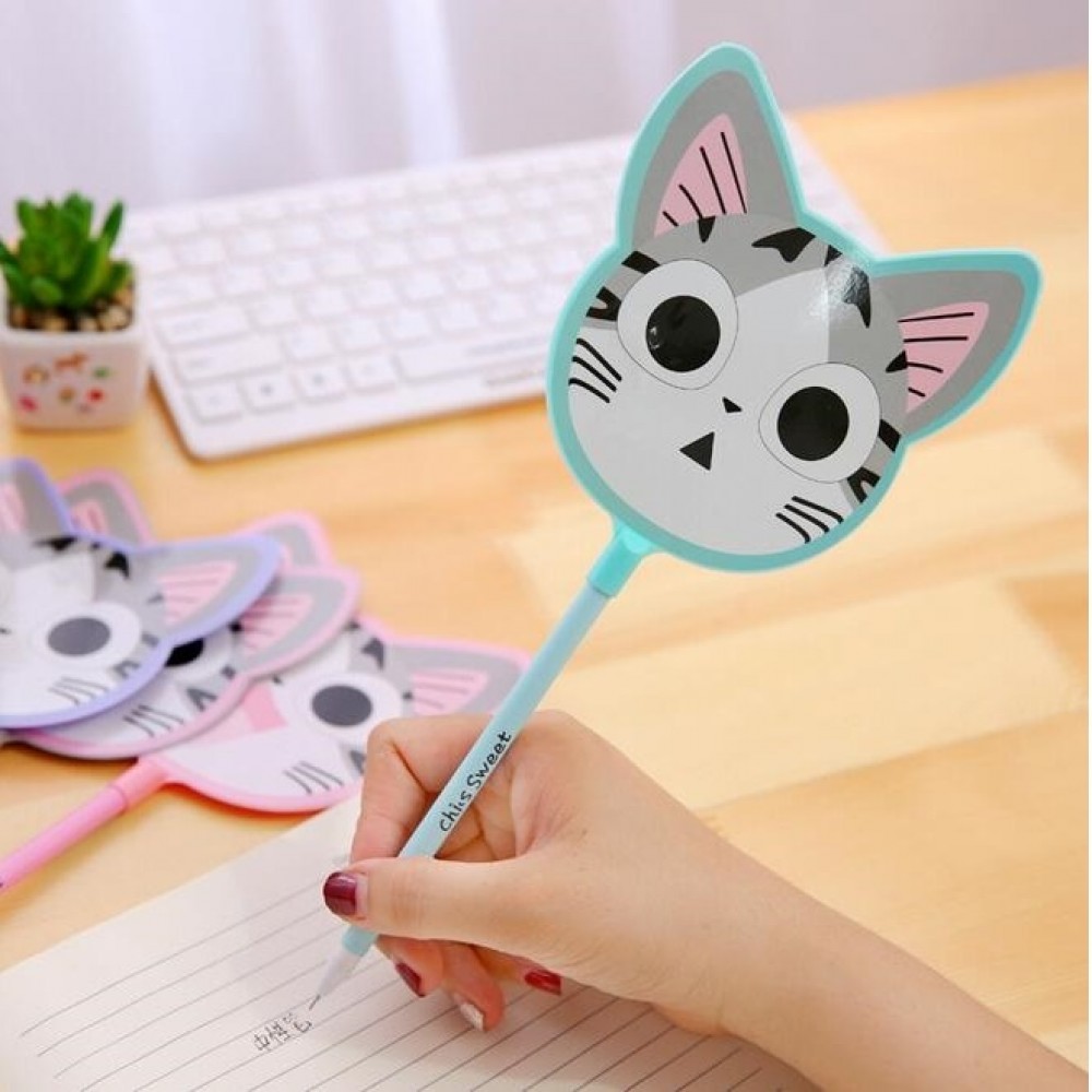 Pack Of 2 Cute Cat Fan design Gel Pen