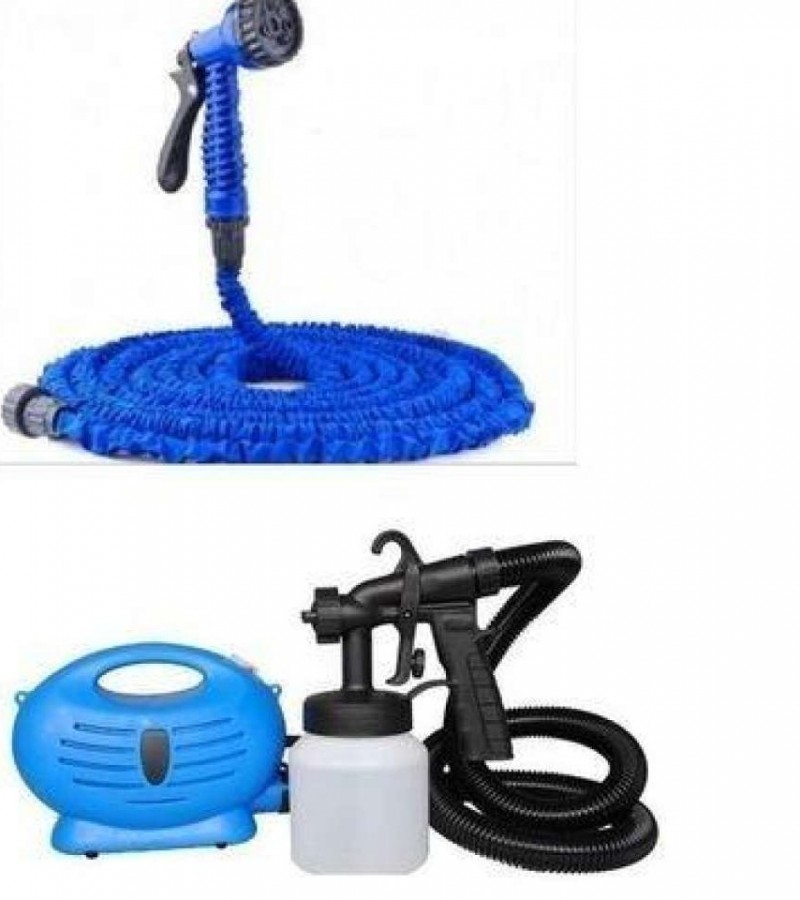 Pack Of 2 - Magic Hose Pipe 75Ft & Paint Zoom Sprayer