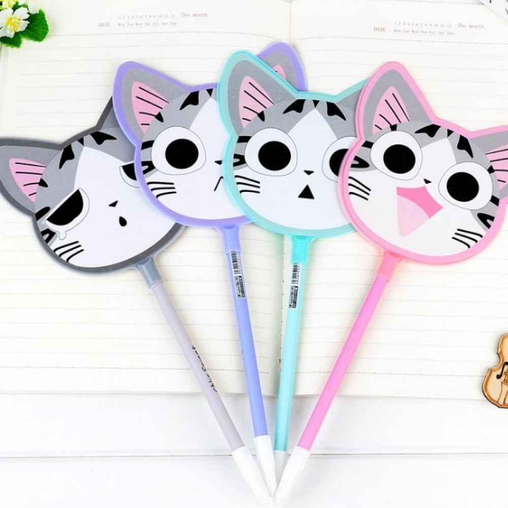 Pack of 3 Cute Cat Fan design Gel Pen