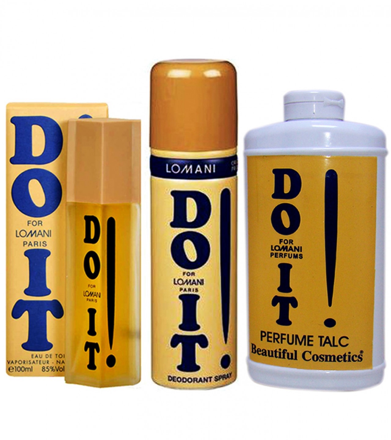 Pack of 3 - Lomani Do It Perfume , Deodorant & Talc Powder for Men