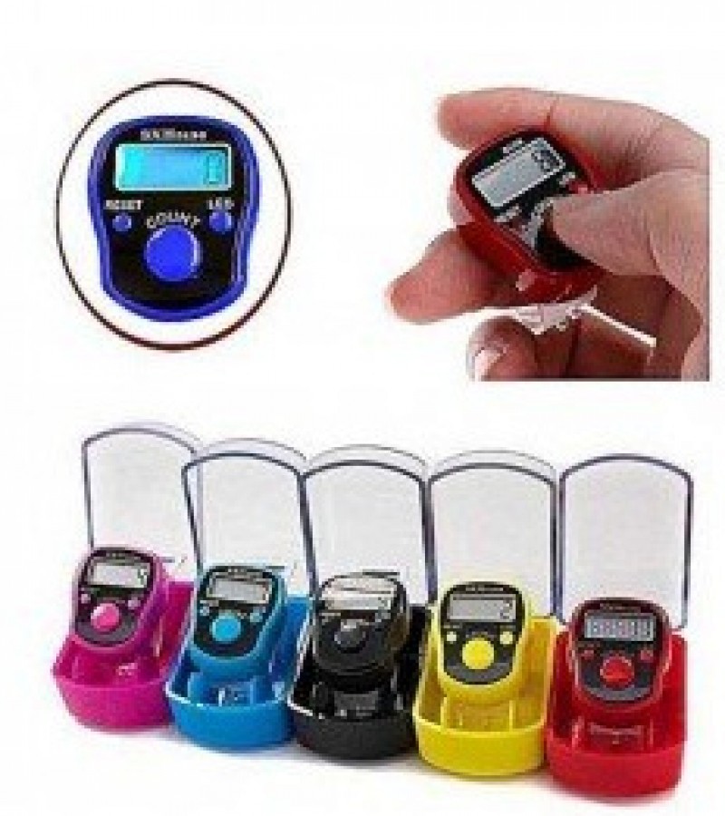 Pack Of 5 Digital Finger Counter Tasbeeh - LED Light