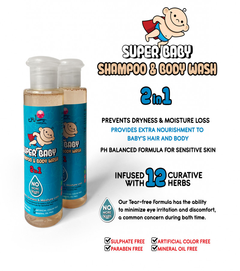 Super Baby Bathing Essential Pack (Shampoo - Bodywash - Oil - Lotion) - Paras Herbal