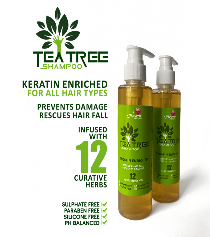 Tea Tree Hair Shampoo + Conditioner - Paras Herbal - Combo Pack - Shampoo & Conditioner