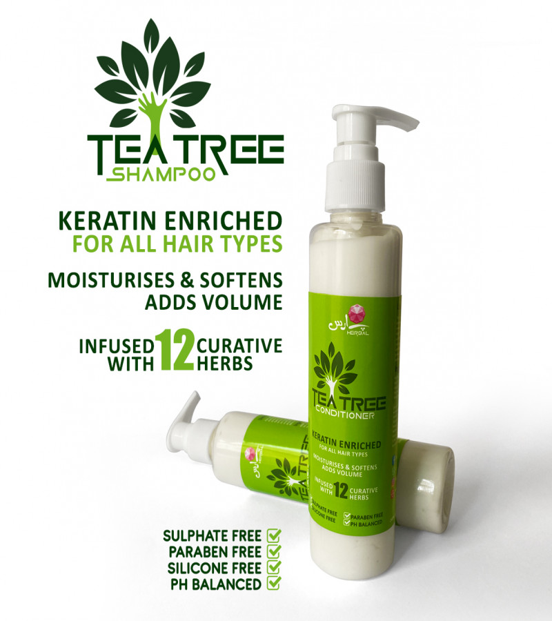 Tea Tree Hair Shampoo + Conditioner - Paras Herbal - Combo Pack - Shampoo & Conditioner
