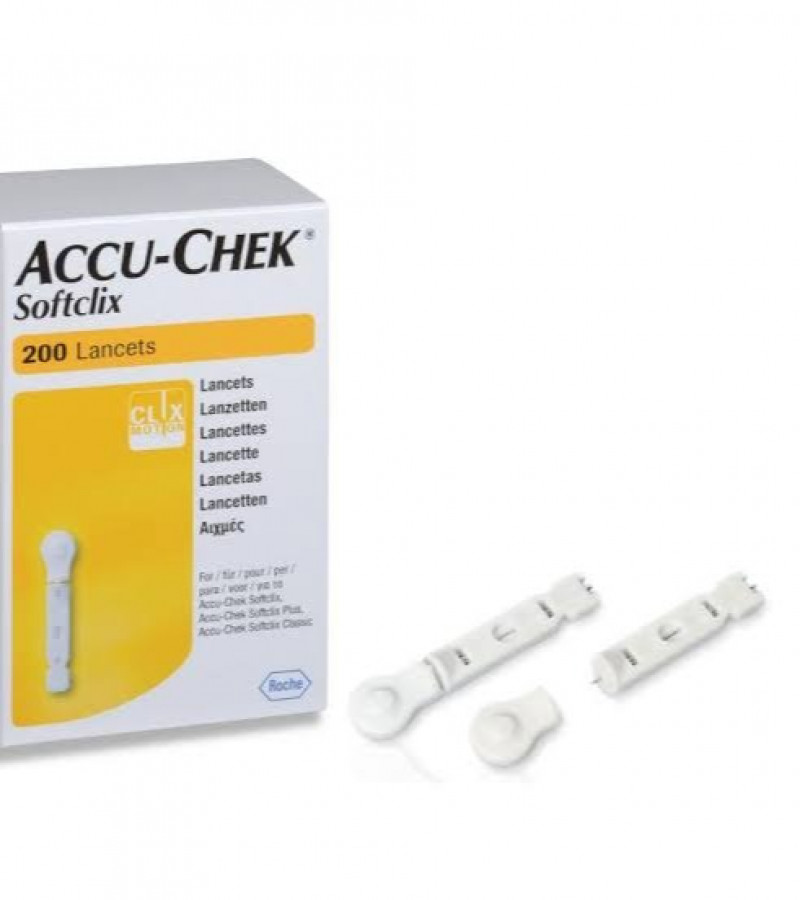Accu Chek glucometer needle's Accu-chek Softclix Lansets 200 piece's