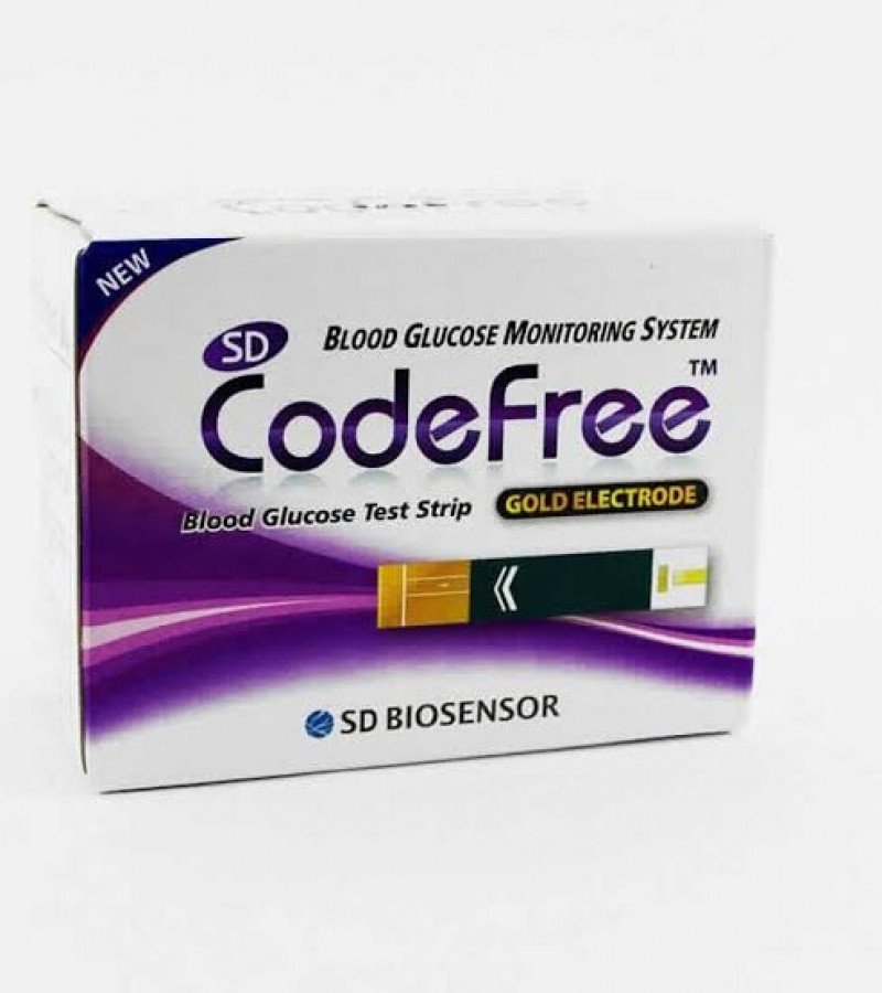 Codefree glucometer strips pack of 50 strips, no coding orignal product  with long expiry