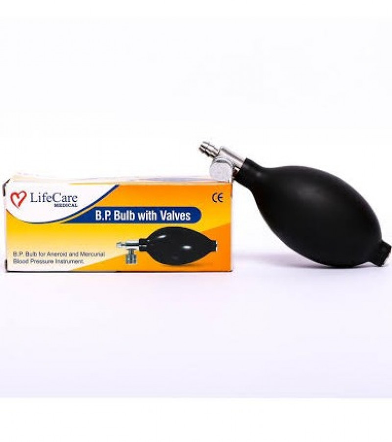 Life Care Replacement Blood Pressure Bulb & Air Release Valve Premium BP for Manual Inflation of Sphygmomanometer Works with Cuff and Cervical
