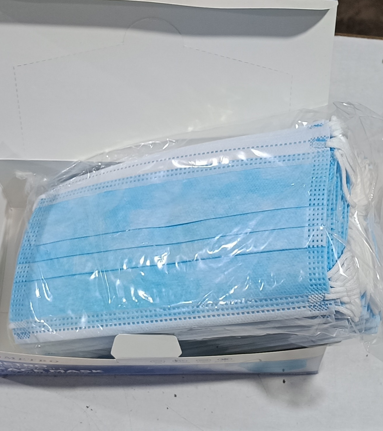 Original China Surgical Disposable Blue Face Mask (Metro) 3 Protective Layers with Nose Pin Pack Of 50 Pcs