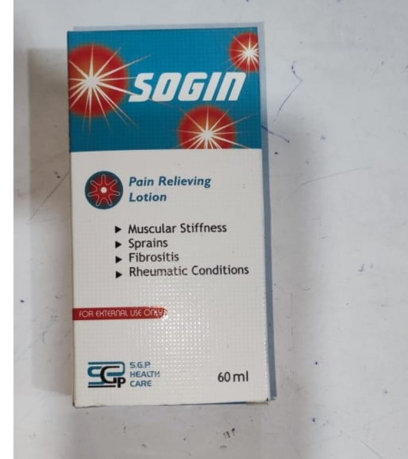 SOGIN ANTIANALGESIC LOTION FOR BACK PAIN AND ACHES