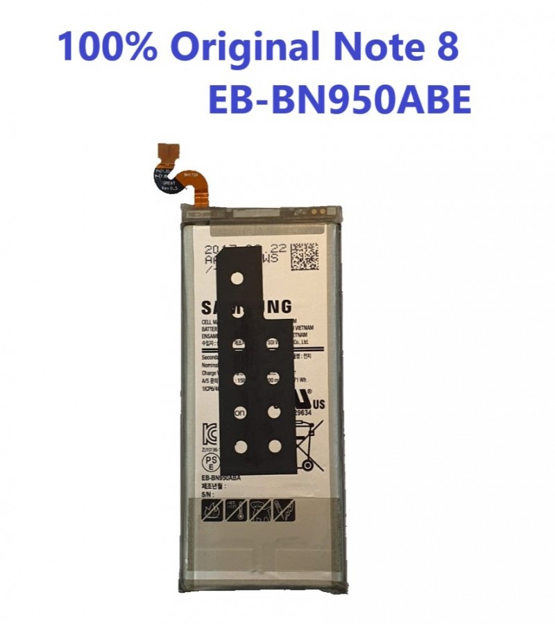 100% Original  EB-BN950ABE For Samsung GALAXY Note 8 N950 N950F N950U N950N  Capacity-3300mAh