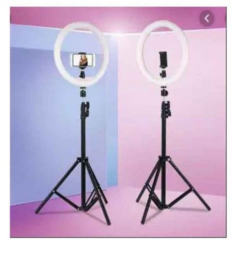 20cm Dimmable Ring Light with 7Ft Tripod Stand for Photography Makeup/Live stream / Videos